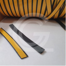 Tochtband sponsrubber | Kroonband glad| 2 x 10 mm | per meter